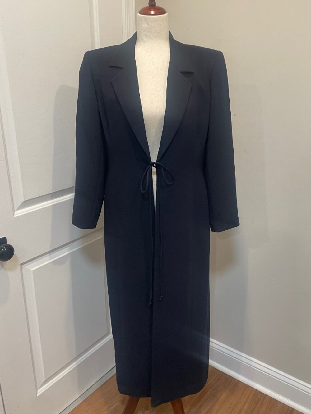 BICCI FLORINE WACHTER Navy Blue Trench Coat US 10 Medium